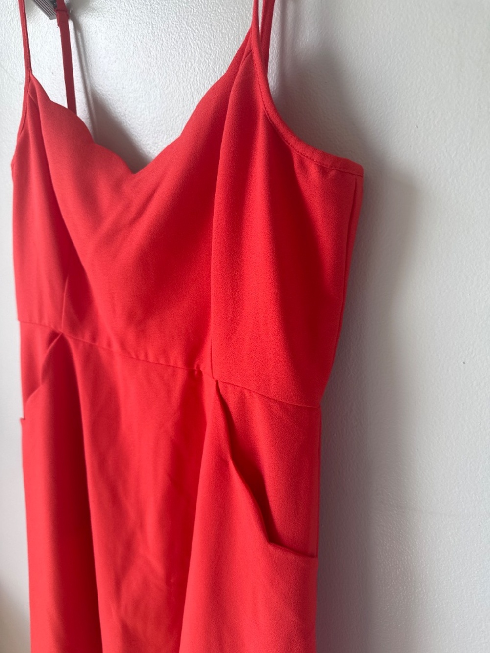 Market and Spruce pink scallop neck open back dress with pockets - Picture 2 of 8